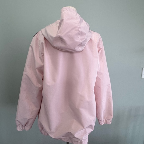 Spyder Light Pink Hooded Jacket w Black logo. rain/windbreaker sz XL - Picture 6 of 11